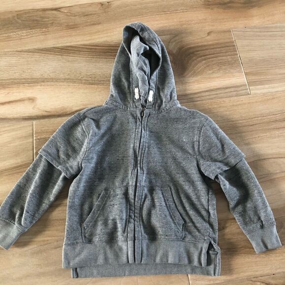 CAT & JACK Full Zip Hooded Sweatshirt Size XS 4/5 - Picture 1 of 5